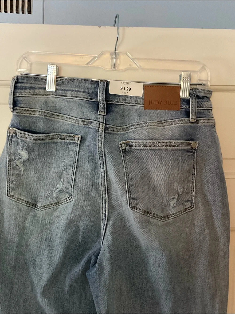 Judy Blue High Waist Light Wash Straight Denim Jeans 82501 Size 9 / 29 NWT